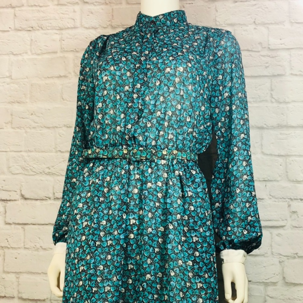 Vintage Bgb Ltd Print Dress